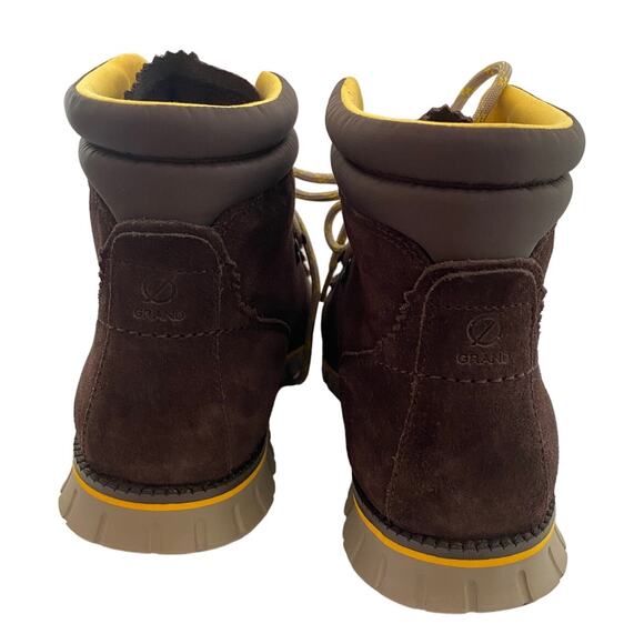 NWOT Cole Haan Men Zerogrand Suede Leather Hiker Boots Brown LaceUp Closure-11.5 main image 4